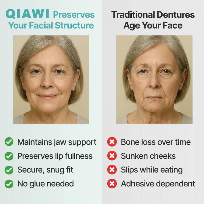 Ends Today: 70% OFF! QIAWI™? Custom-Fit Full Functional DenturesMake you more confident
