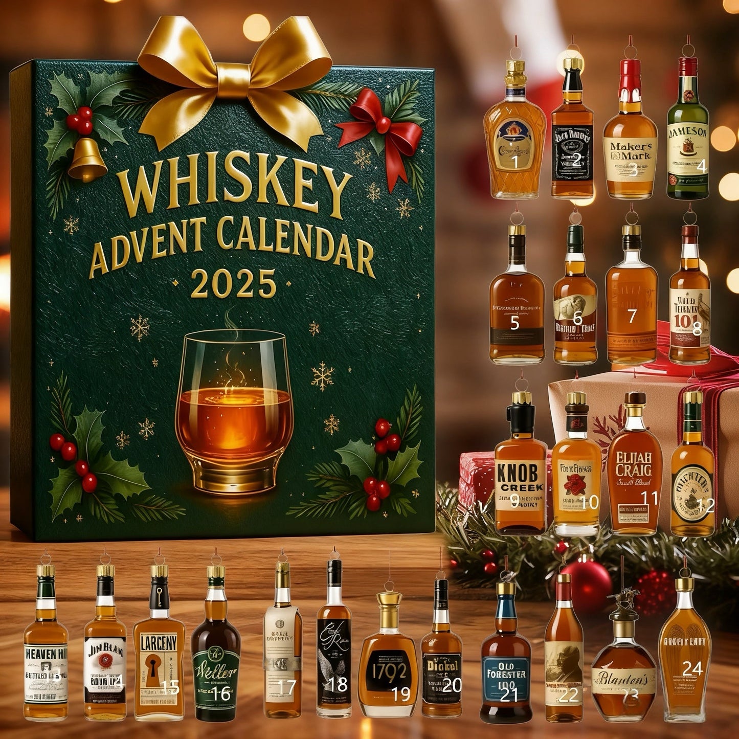 🔥 Last Day Deal 50% OFF 🔥 2025 Whiskey Advent Calendar