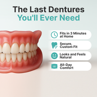 Ends Today: 70% OFF! QIAWI™? Custom-Fit Full Functional DenturesMake you more confident